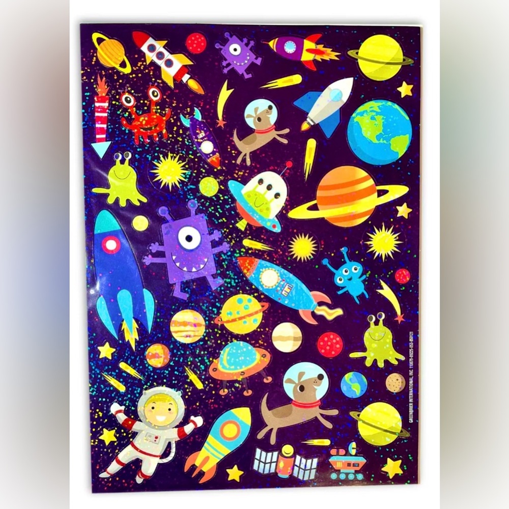 🧑‍🚀 OUTER SPACE GALAXY HOLOGRAPHIC STICKERS 🧑‍🚀